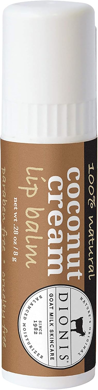 Dionis Goat Milk Skincare Lip Balm (Coconut Cream, 0.28 oz)