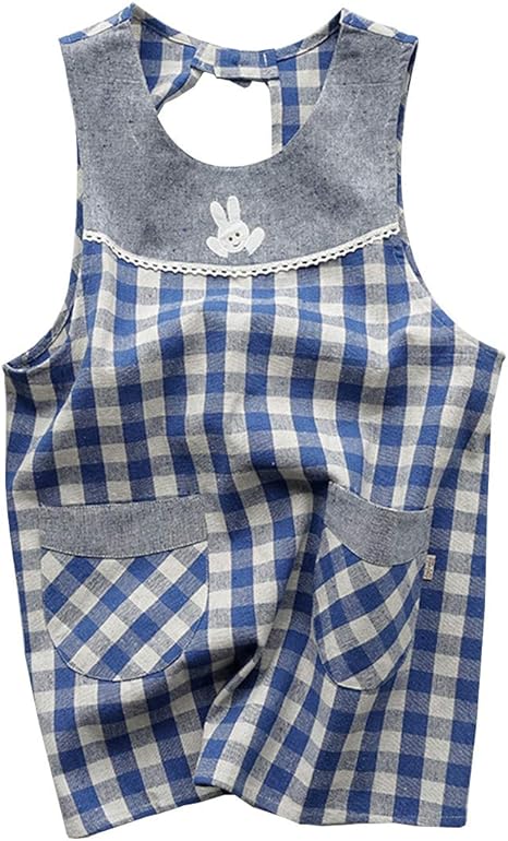 Amazon Sherelly チュニックエプロン 女性用 エプロンスモック 保育士 H型 かっぽう着 おしゃれ 母の日 仕事用 幼稚園 料理教室 プレゼント かわいい エプロン オンライン通販