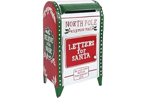 BIG FORTUNE Letters to Santa Mailbox North Pole Post Vintage Mailbox Letters Decoration Boxes Christmas Farmhouse Decor