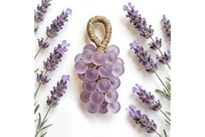 Grape Soap On A Rope, Handmade Crystal Grape Soap With Natural Oils, Moisturizing Vegan Blend for Hands And Body, Suitable Fo