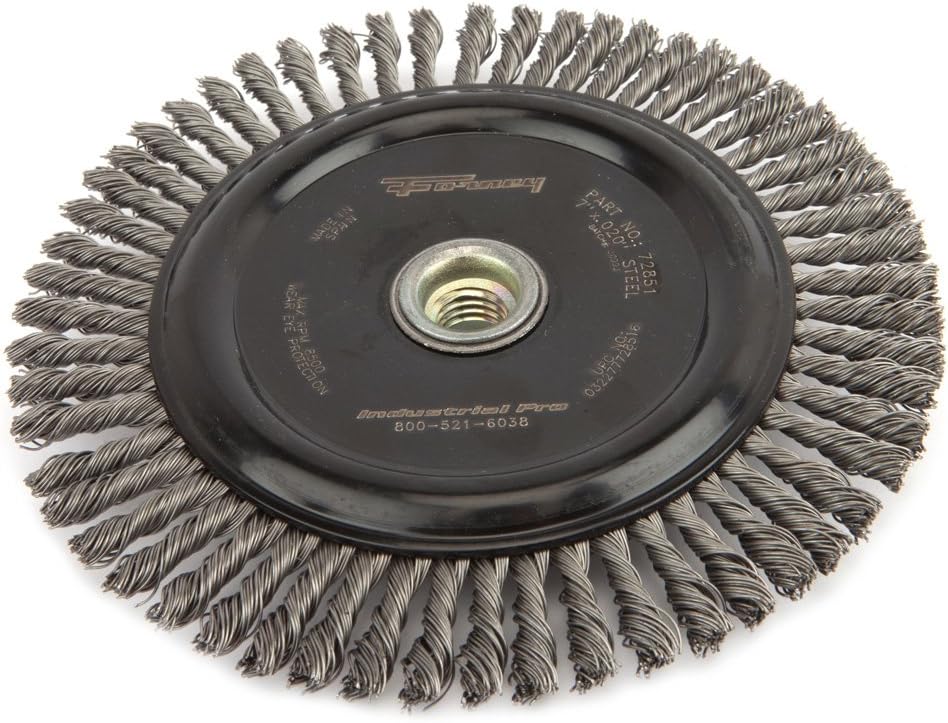 Forney 72851 Wire Wheel Brush, Industrial Pro Stringer Bead Twist Knot