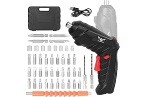 47 in 1 Electric Screwdriver Cordless Rechargeable Set 3.6V Drill 3.5N·m Max Torque Electric Rotatable Drill Screwdriver for 