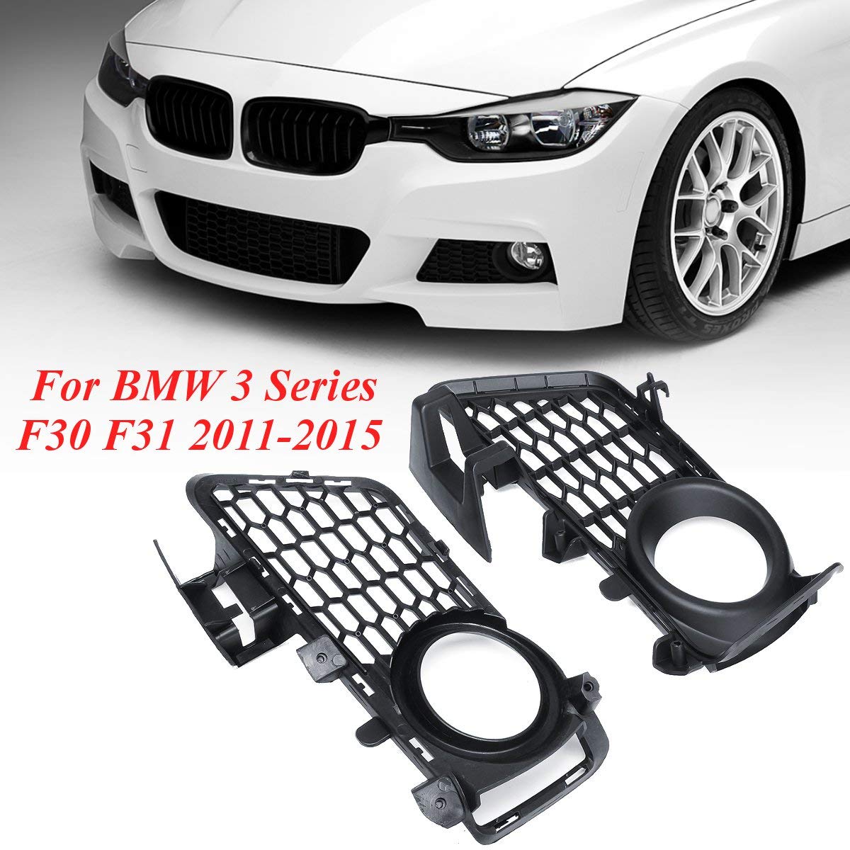 Front Bumper Fog Light Grill For Bmw 3 Series F30 F31 11 15 M Sport Car Parts Exterior Body Parts