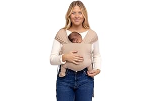 WildBird - Aerial Buckle Wrap - 0-6 Months - Standard (XS-XL) Desert Lark - Newborn Baby Carrier - Front Carry - Soft Fabric, Straps, Head Support, Padded Waist Belt - Baby Essentials - New Mom Gifts