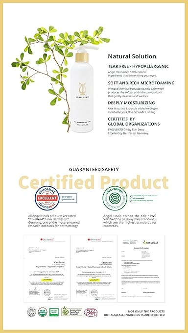 angel heals baby shampoo & body wash