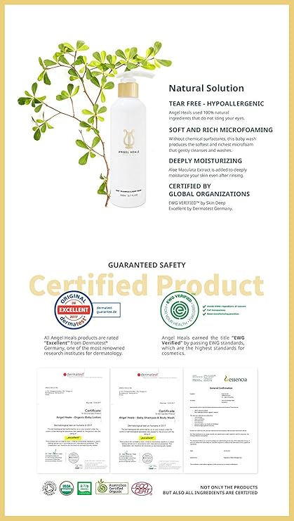 angel heals baby shampoo & body wash