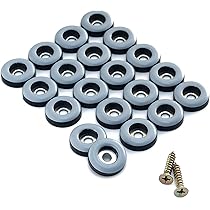 ZVD 20x Deslizadores Para Muebles De Teflón Con Tornillos - 19 Mm Redondos Ptfe Deslizadores Para Mueblesdeslizadores De Ptfe Teflon Con Tornillos 88588502