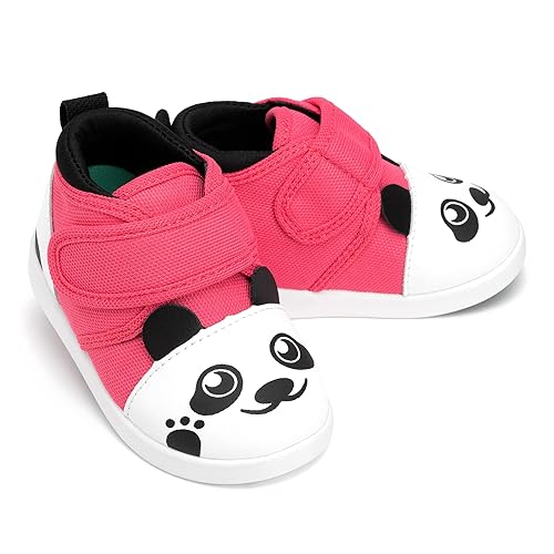 ikiki Squeaky Shoes for Toddlers/Little Kids (Panda Bear, Dark