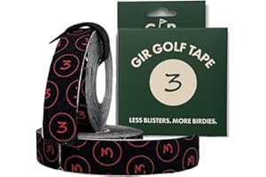 GIR Golf Tape - Golf Blister Tape - 2 Pack for Protection Against Blisters & Hot Spots on Hands & Fingers, Flexible, Waterproof, Pre-Cut Golf Finger Tape, Sports Athletic Tape, 4 Way Stretch