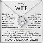 LEONADORA To My Wife Necklace From Husband, Gift For Her, Necklace For Wife From Husband, Romantic To My Soulmate Necklace For Women, Christmas Anniversary Birthday Valentine