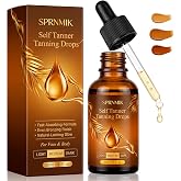 Self Tanning Drops for Face &amp; Body, Face Self Tanner Drops with Natural-Looking Glow to Add to Moisturizer, Organic Sunless Tanner with Streak-Free &amp; Non Orange,Skincare 1 Fl Oz (Medium)