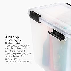 IRIS USA File Box WeatherPro File Organizer Plastic