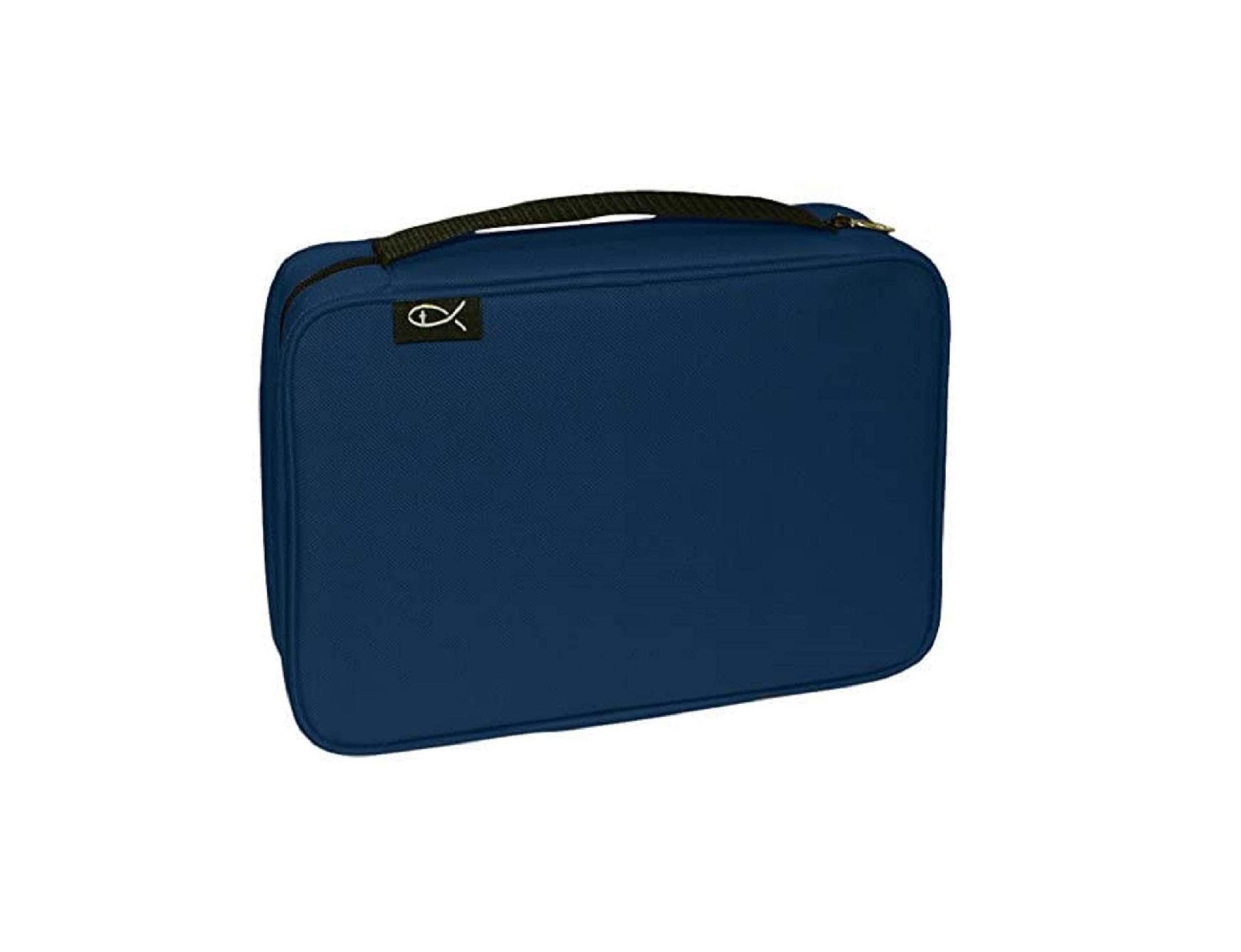 "Divinity Boutique Bible Cover Basic Navy, ML (21494) | 6"" x 9.5"" x 2.25""", Multicolored