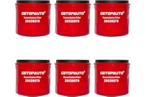 GETOPAUTO 29539579 Transmission Filter Compatible With Allison 1000 2000 2400 Transmissions, 6.6L Duramax Diesel Engine, 01-19 Chevy Silverado/GMC Sierra 2500HD Replaces P550606,57701,TF950(set of 6)