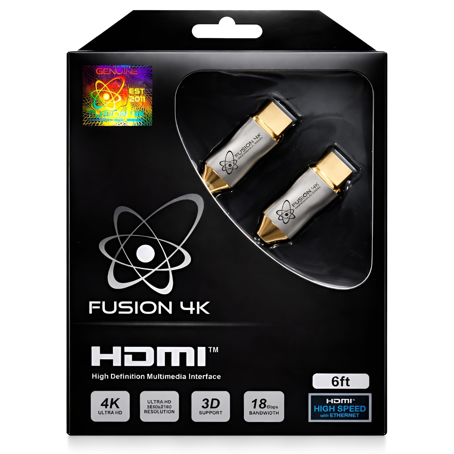 Fusion4K High Speed 4K HDMI Cable - Professional Series (6 Feet)