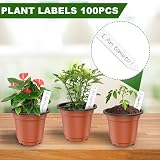 PEYOU 100 Pcs Plant Pots with 100 Labels 4 Inch Seedling Nursery Pots view 4