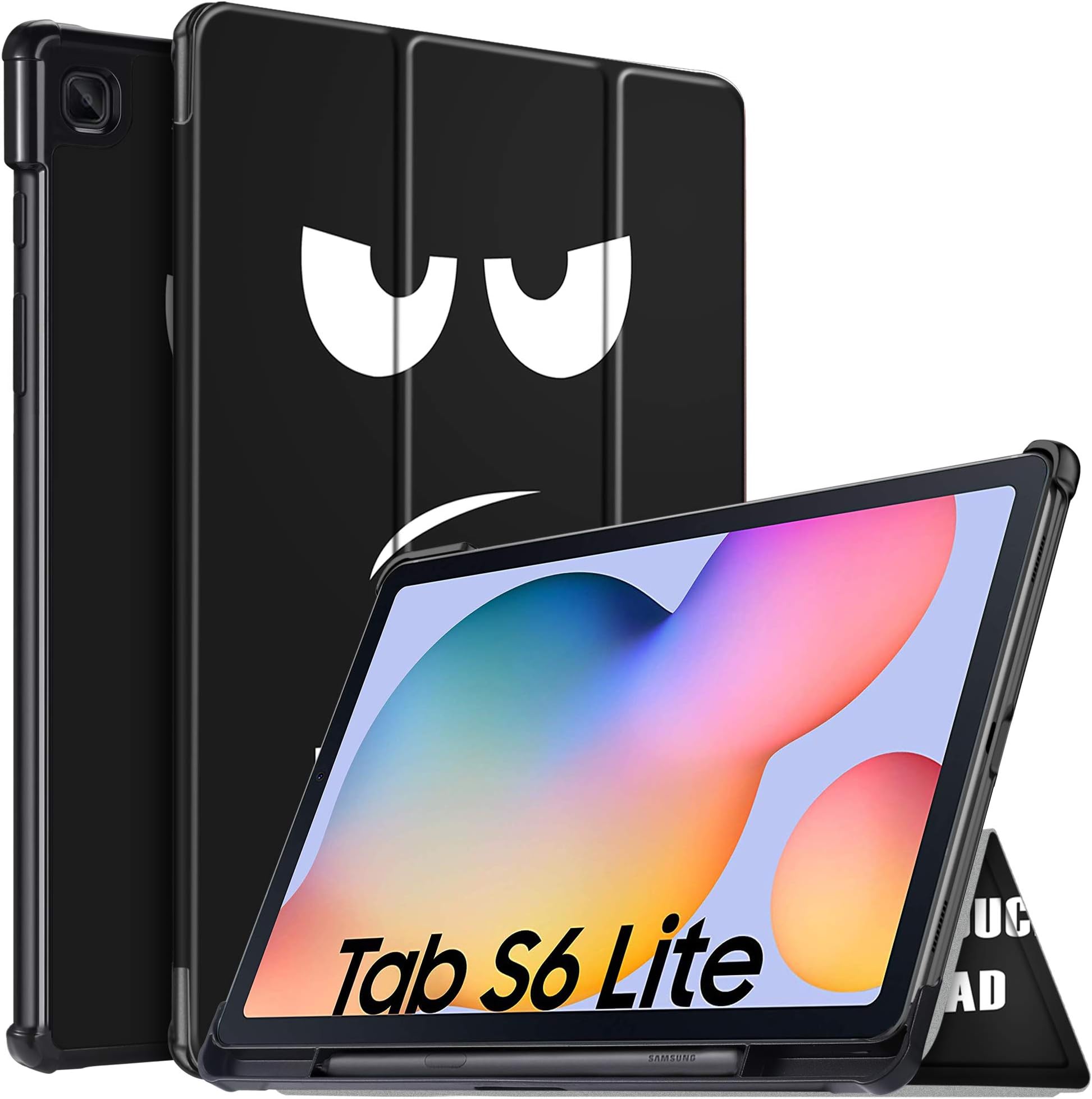 IVSO Cover Case for Samsung Galaxy Tab S6 Lite 10.4, Slim PU Cover Case for Samsung Galaxy Tab S6 Lite 10.4 inch Tablet. (CH-03)