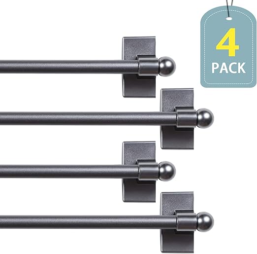 Amazon Com H Versailtex Adjustable Magnetic Curtain Rods With