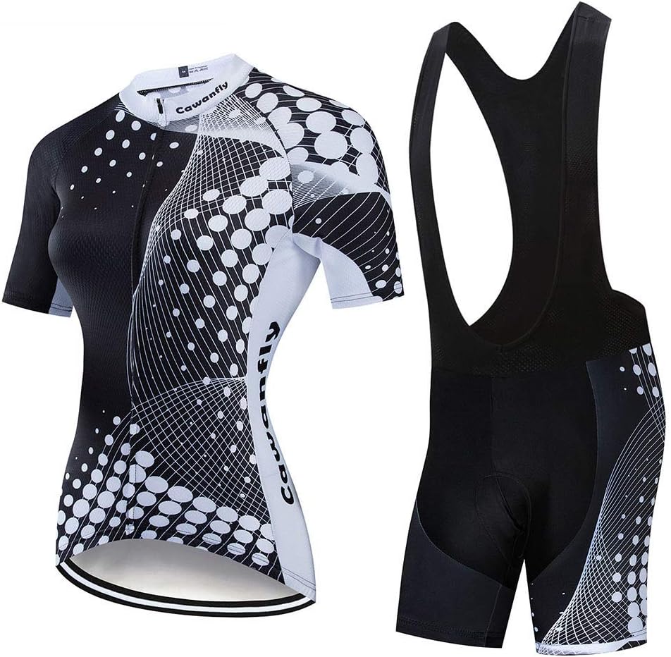 YDJGY Women's Cycling Jersey Set Quick-Dry Bike Wear Cycling Clothes Breathable Mountain Bicycle Cycling Clothing Suit