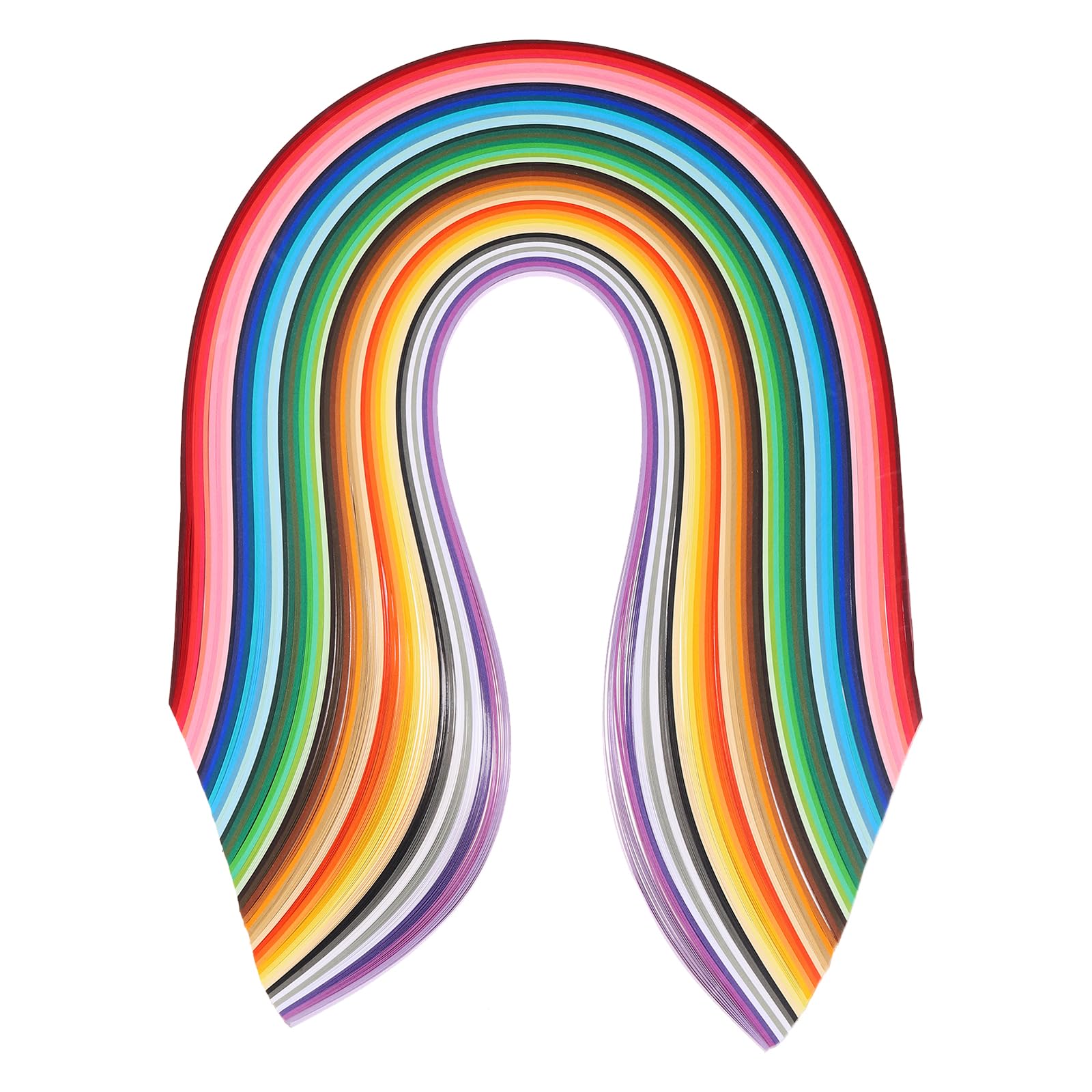 PATIKIL 500pcs Quilling Strips Paper 1/8"(3mm) 54cm Origami Paper Quilling Strip for Art DIY Hand Craft 50 Colors