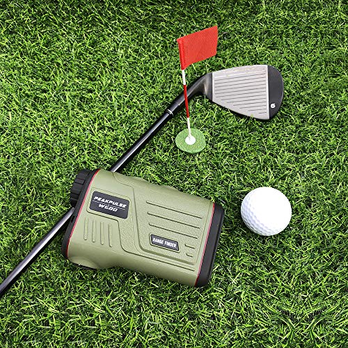 PEAKPULSE 7S Golf Rangefinder with Slope Compensation Technology, PinSeeker with JOLT Technology and Fast Focus System, Perfect for Choosing The Right Club. 300 Yard Range, 5X Magnification.
