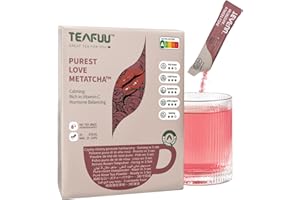 TEAFUU Purest Love METATCHA - Instant Rose Tea - Meta Matcha – Ready in 3 Seconds – Rose Tea - Pure & Natural – Christmas Gift for Tea Lovers