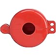 Water Spigot Lock/Valve Lockout/Gas Cylinder Lockout,Hose Bib Lock and Faucet Locks Fits Size 1'' to 2-1/2" Red