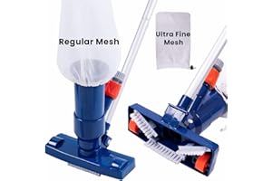 SEPETREL Upgraded Swimming Pool Spa Jet Vacuum Cleaner with Brush & 56" Pole,for Above Ground/Inflatable Pool,Hot Tub,Pond, Spa, Lake and Fountain