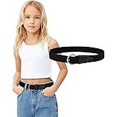 AWAYTR Girls Stretch Braided Belt - Kids Golf Softball Belt for Girls Aged 3-18 Years