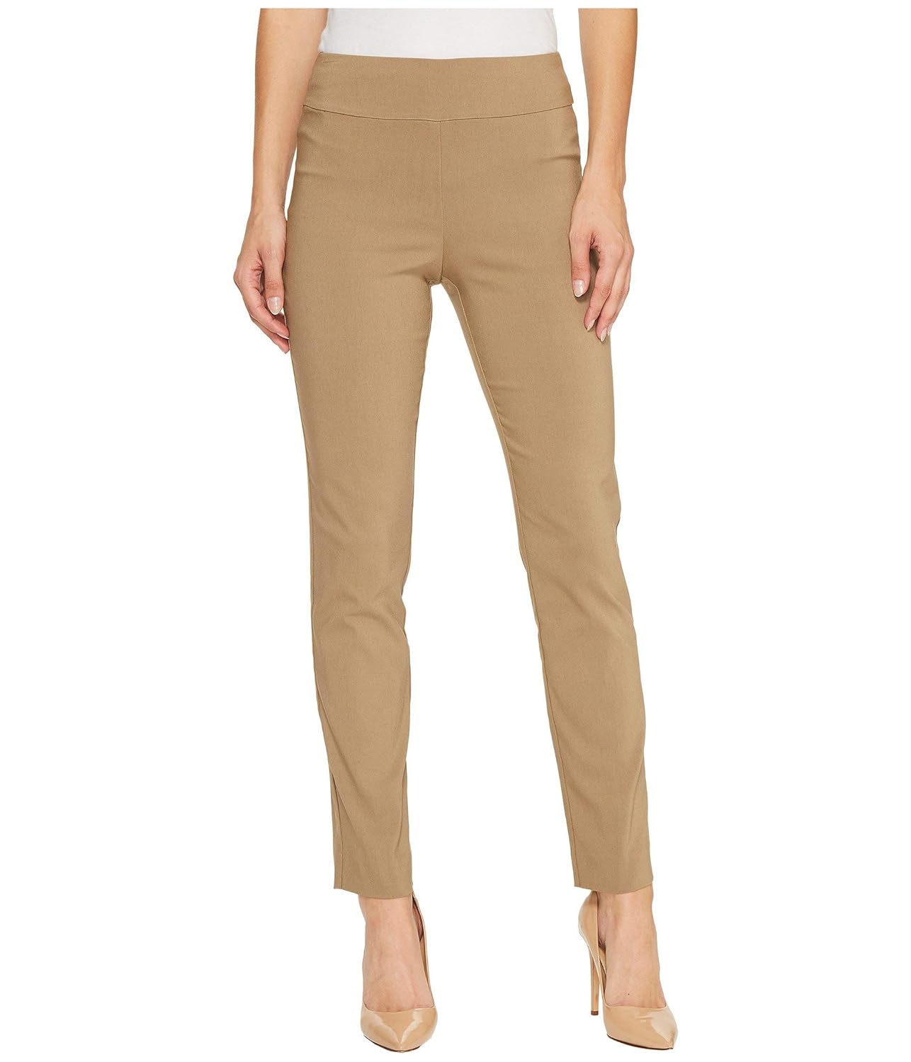 Krazy Larry Women's PullOn Ankle Pants, Taupe, 16 at Amazon Women’s