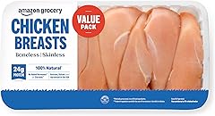 Amazon Grocery, Chicken Breast Fillets Value Pack, Boneless Skinless, 100% Natural, Weight Varies