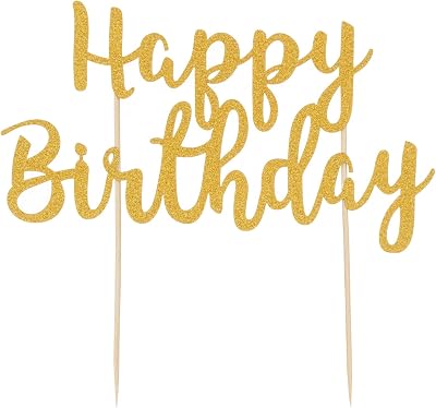 Mason Cash Happy Birthday Cake Topper Reusable Acrylic 30x21 cm