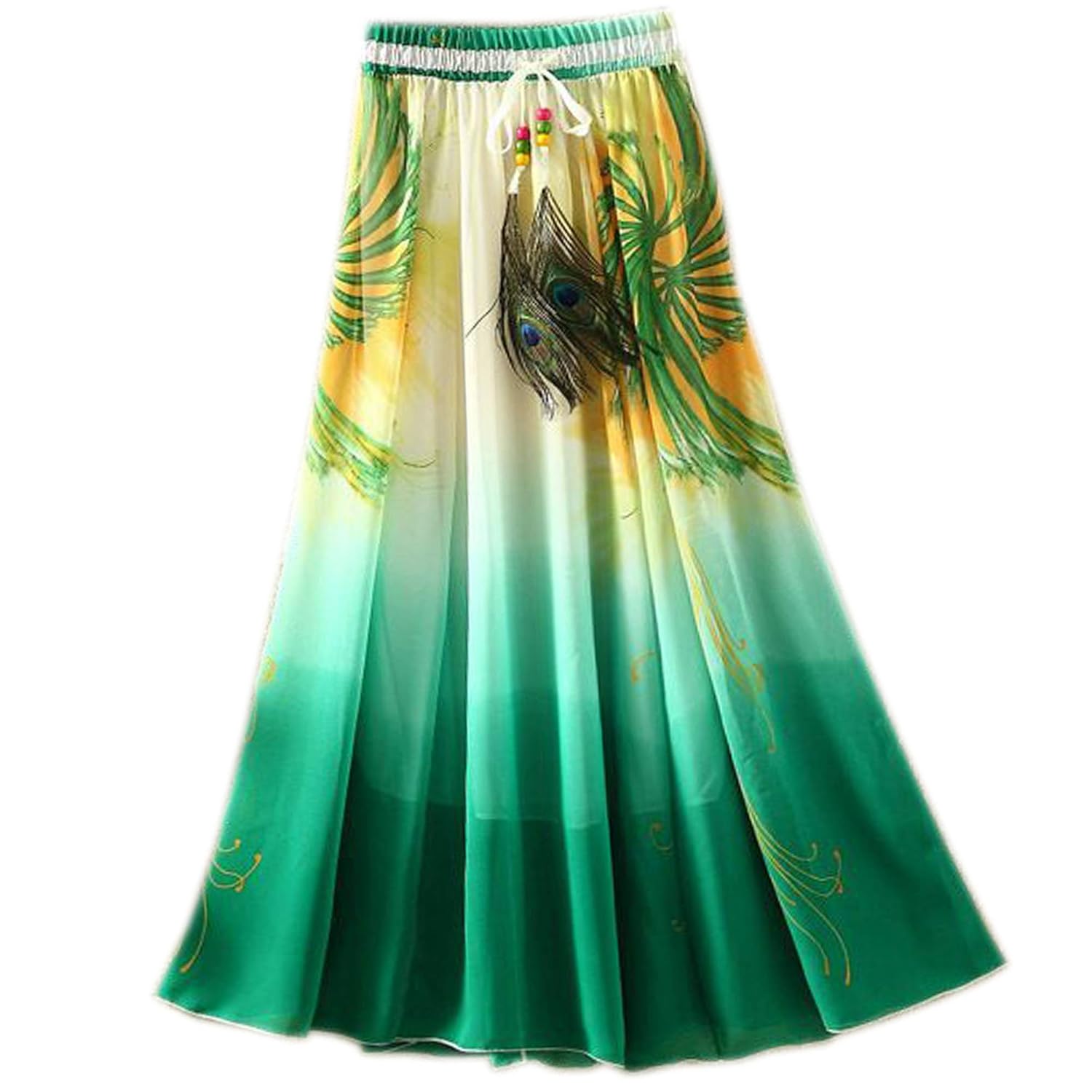fashion care presents royal creape green color long skirt for women in ethnic wear bc27