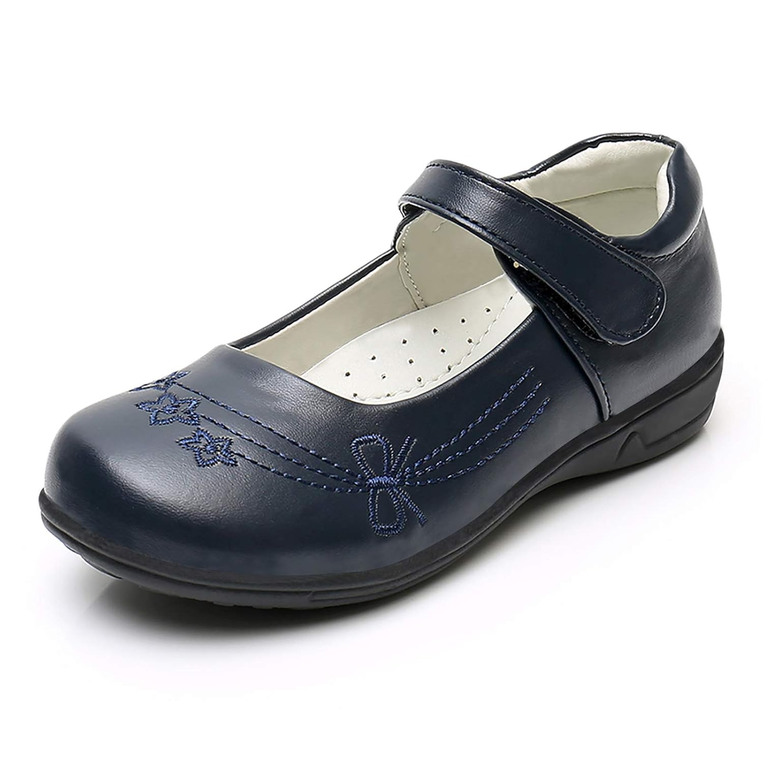 Akk Girls Mary Jane School Uniform Shoes Dress Flats Navy Little Girls Size 1 Amazon.in Shoes