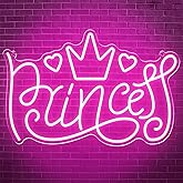 Princess Neon Signs for Wall Decor, Large LED Lights Sign Unique Art Ornaments with Switch, Chirstmas Birthday Party Decoration, Gift for Girl Boys.