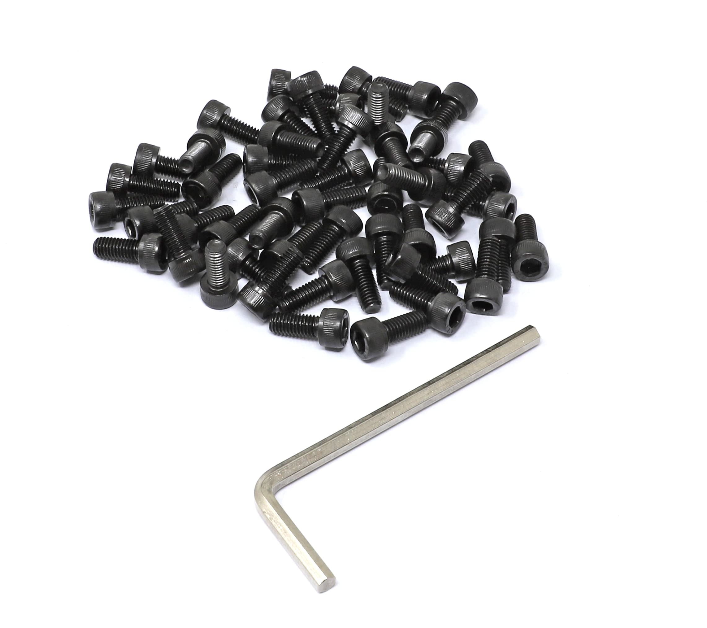 iexcell 50 Pcs Metric M5-0.8 x 12 Alloy Steel 12.9 Grade Hex Socket Head Cap Screws Bolts Kit — image 1