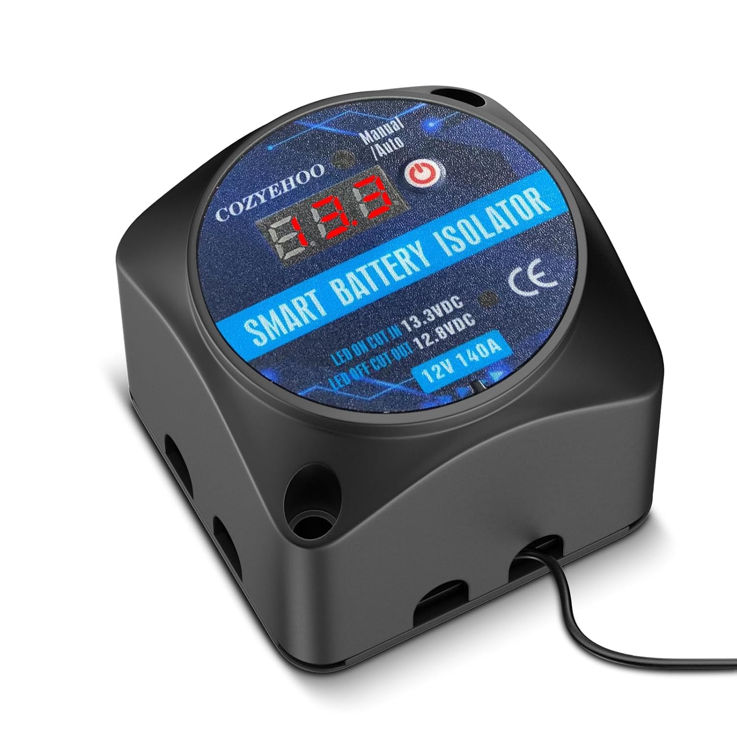 12V 140Amp Dual Battery Isolator Switch withVoltage