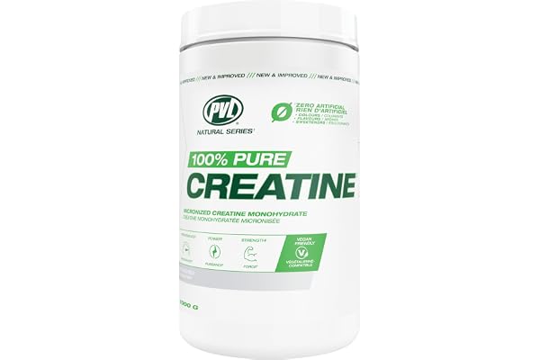 PVL 100% Pure Creatine Monohydrate Powder – Micronized Supplement for Women & Men, Unflavoured Amino Acids & Beta Alanine Fri