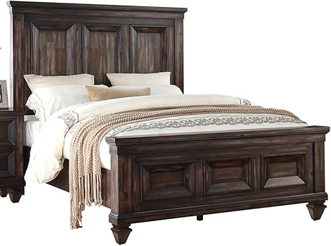 Amazon Com Ncf Sarzana Rustic Mediterranean Queen Bed In Aged