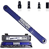 TOLCEHNO Offset Extension Wrench Set, Pro Zero Offset Extension Wrench Extender Tool with 1/4", 3/8", 1/2" Square Drive Adapt