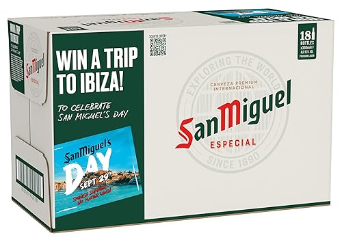 San Miguel Especial Premium Lager beer, 18 x 330ml bottle