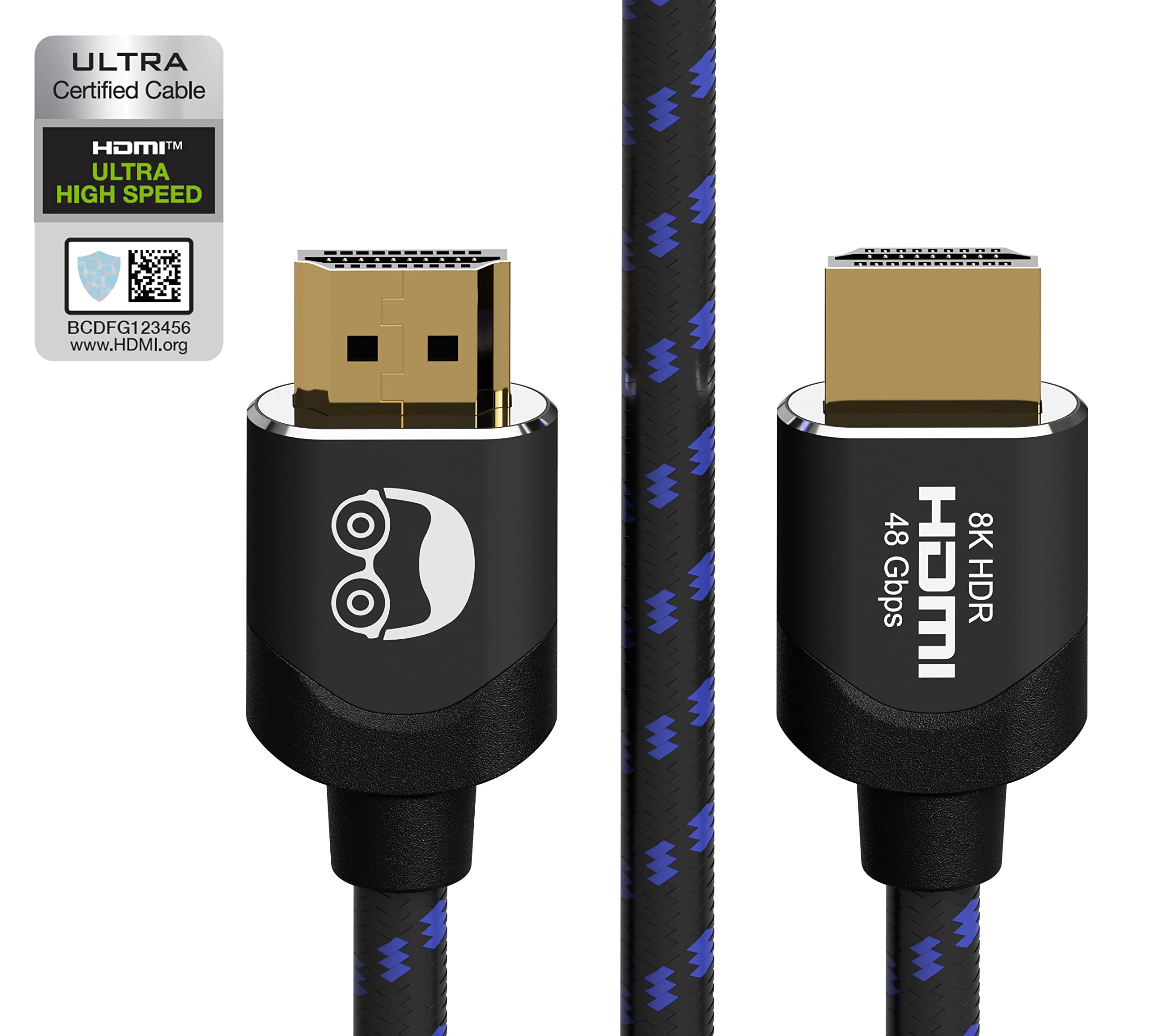 8K HDMI 2.1 Cable Ultra High Speed Certified - Organic Packaging - HD High Speed 48Gb/s 8K @ 60hz 4K @ 120hz eARC HDR10 Dolby Compatible with PS5 Xbox Series X Fire TV Monitor TV (3)