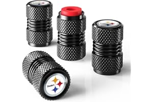 AOLLPU 4PCS Tire Valve Stem Caps, Aluminum Tire Valve Cap Set, Universal Stem Covers for Cars Trucks Motorcycles SUVs and Bikes