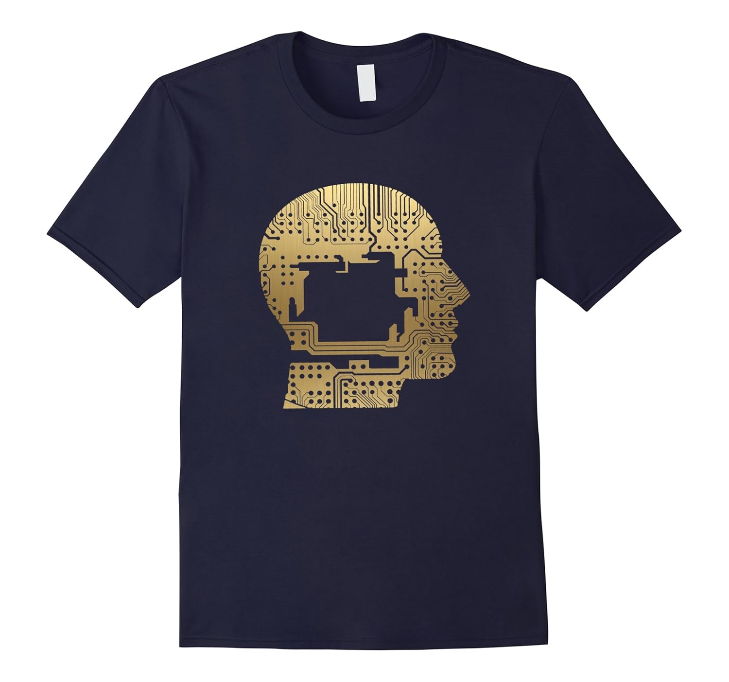 Cool TShirt Gold Cyborg Head Idea Writer Author Gift T-shirt-Rose