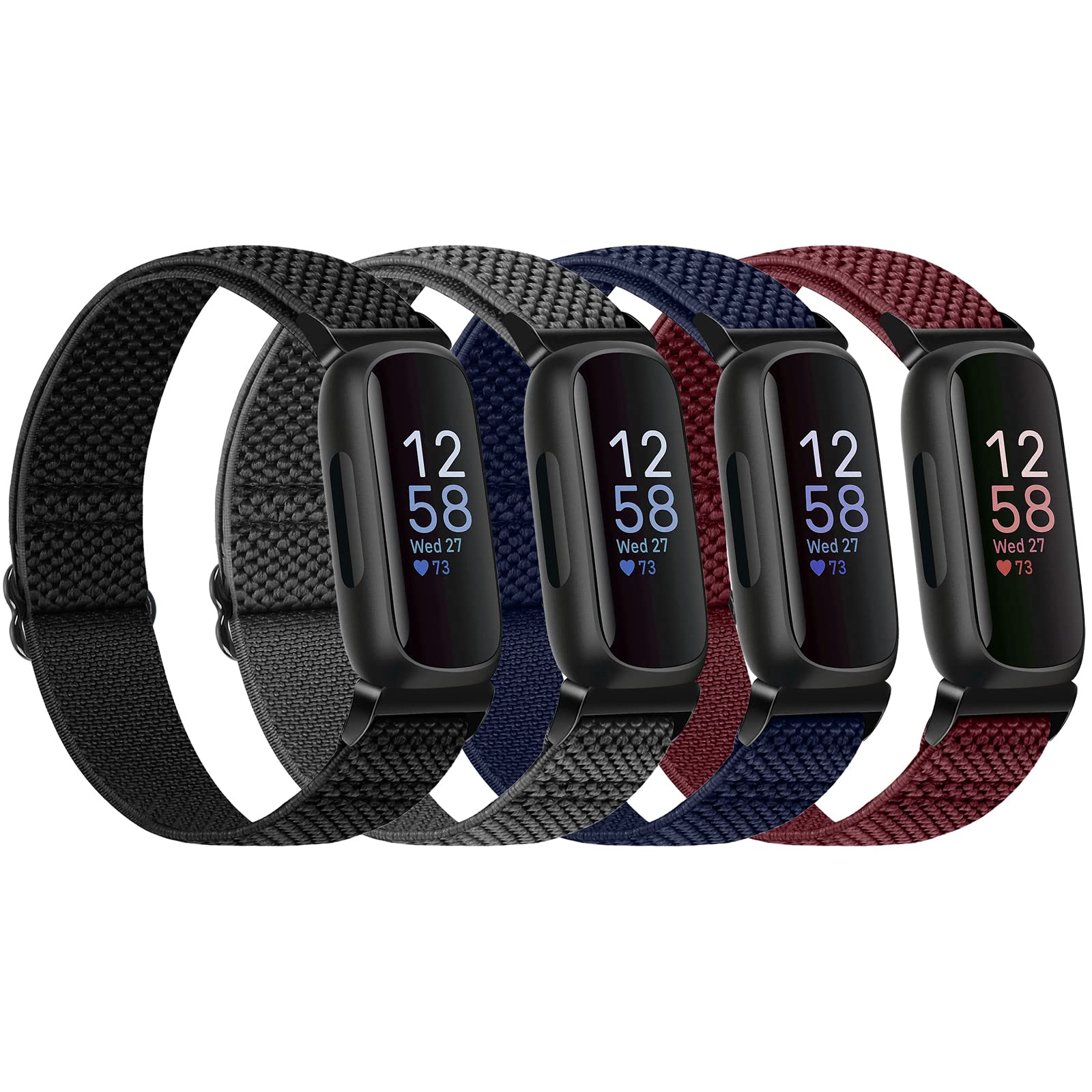 TumpCez Elastic Nylon Strap Compatible with Fitbit Inspire 3/Inspire 2/Inspire/Inspire HR/Ace 2/Ace 3 Straps for Men Women