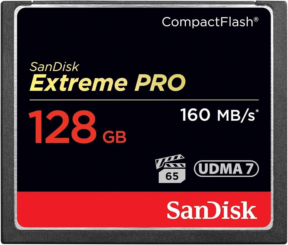 SanDisk 128GB Extreme PRO CompactFlash Card UDMA 7 VPG-65 160 MB/s