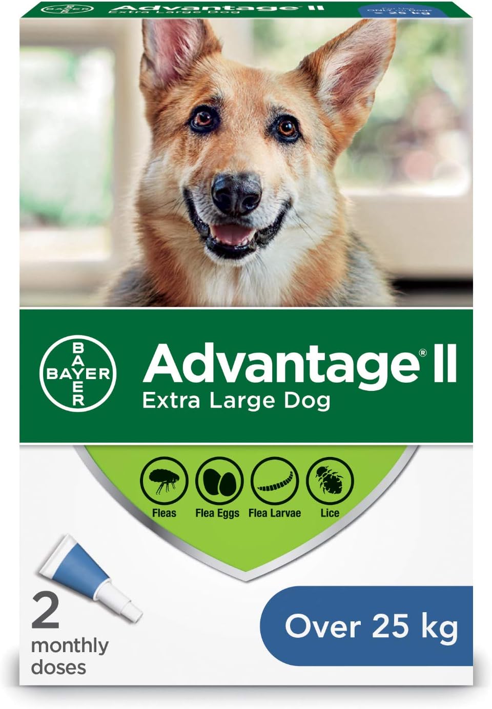 Advantage II Flea Treatment for Extra Large Dogs weighing over 25 kg (over 55 lbs.) Amazon.ca