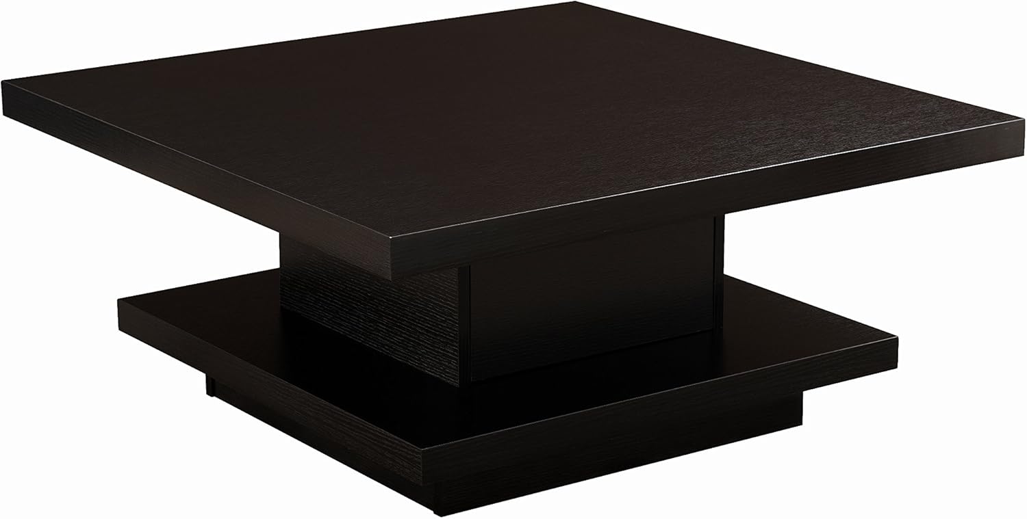 Amazon Com Iohomes Celio Square Coffee Table Black Kitchen Dining