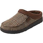 Dearfoams Men’s Brendan Indoor/Outdoor Breathable Memory Foam Clog House Shoe with Wide Widths Slipper