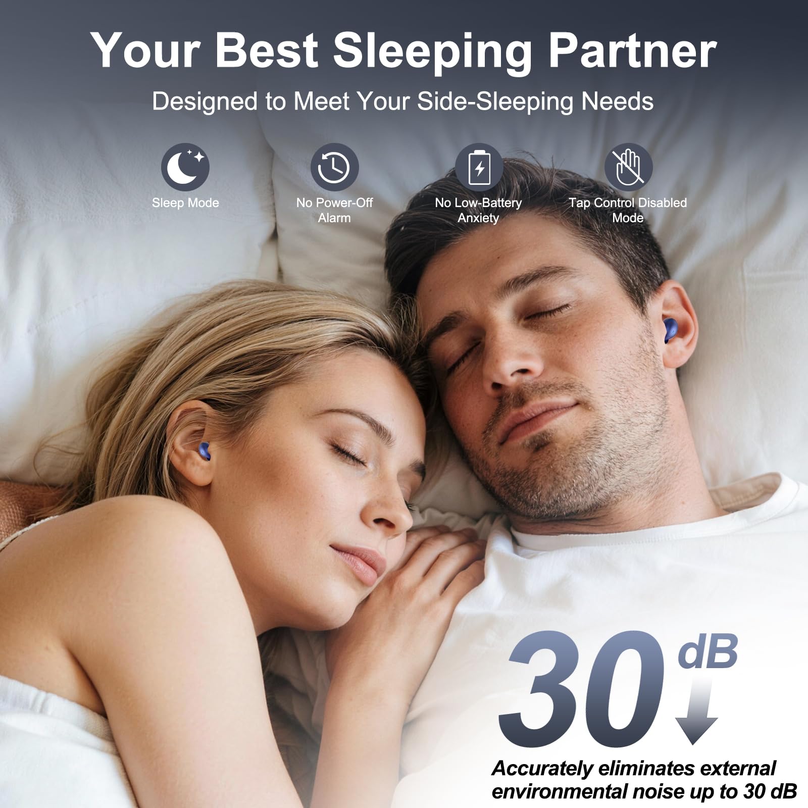 Condition photo showing New/Like New for wxqzxo sleep earbuds bluetooth 6.0 in ear, mini sleep headphones with sleep monitor and app, 2026 sl
